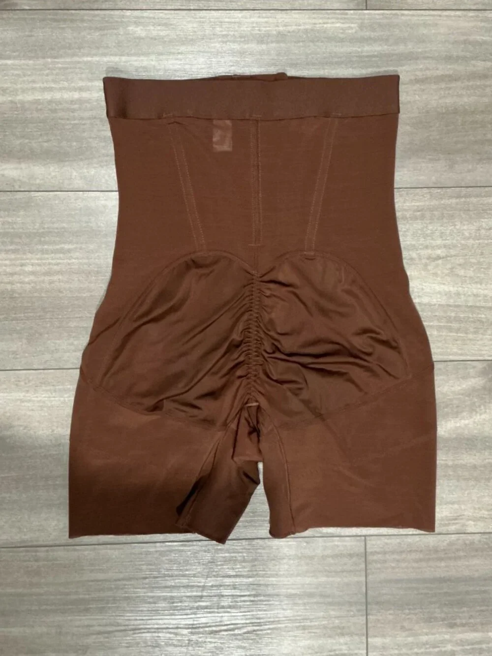 NWT Brown High Waist Mid Thigh Shaper Shorts Shapewear - Ruched Butt Lifter